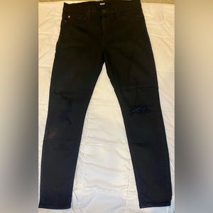 Hudson Super Skinny Black Jeans